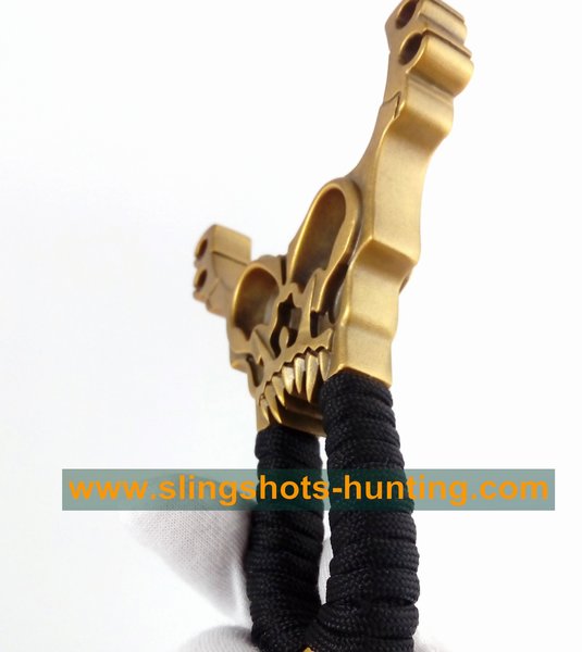 Professional Slingshot Hunting Hunter Shot Skull Design Dual-Use 2/4 Bands - Click Image to Close