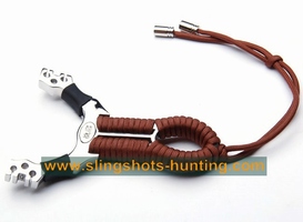 Hunting Slingshot Powerful & Accuracy 2/4/6 Bands Silver