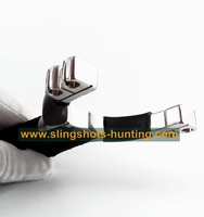Classically designed dual purpose slingshot hunting catapult launcher